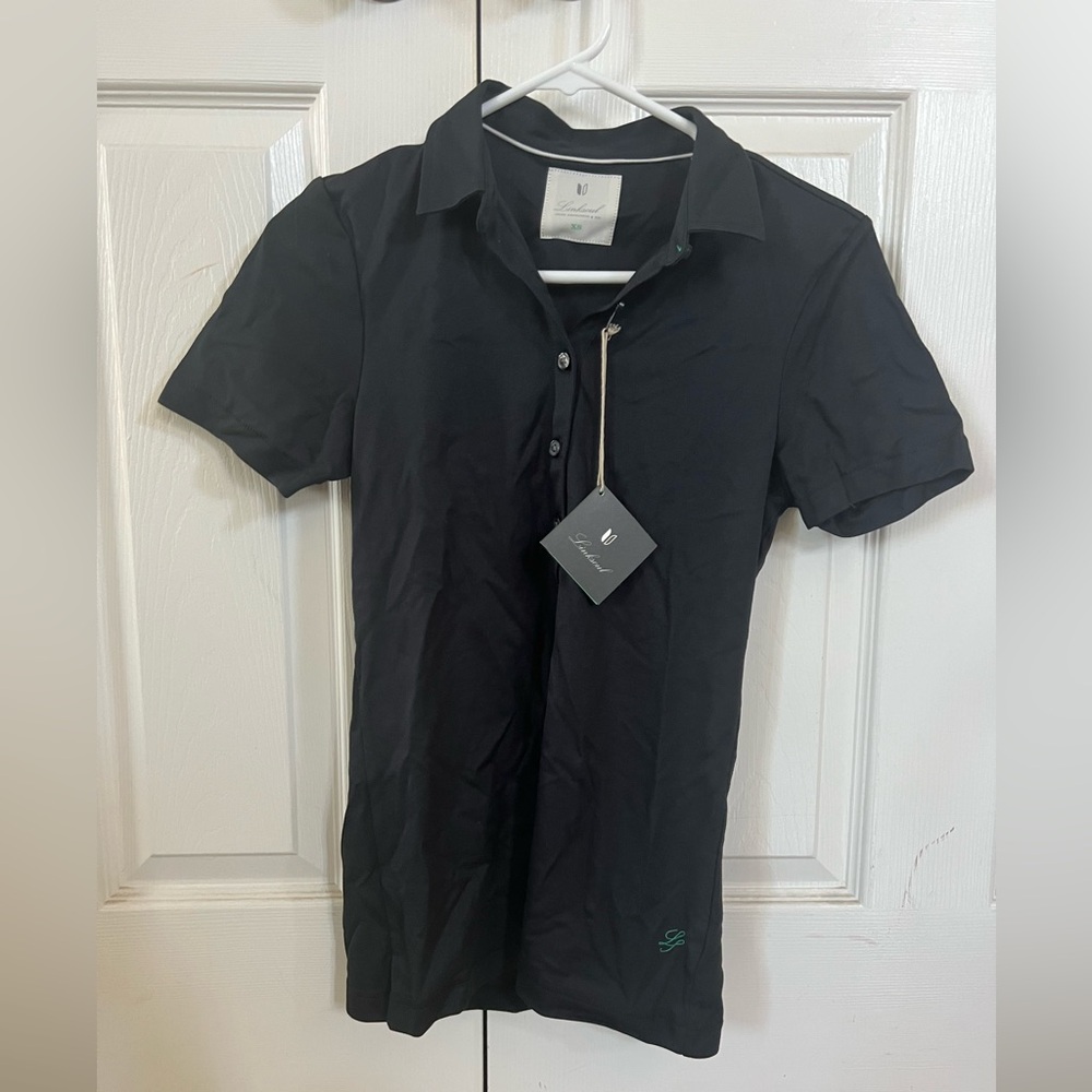 LINKSOUL Women’s Black Button Polo BNWT